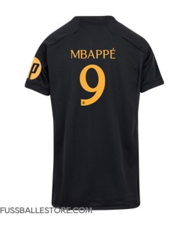 Günstige Real Madrid Kylian Mbappe #9 3rd trikot Damen 2023-24 Kurzarm